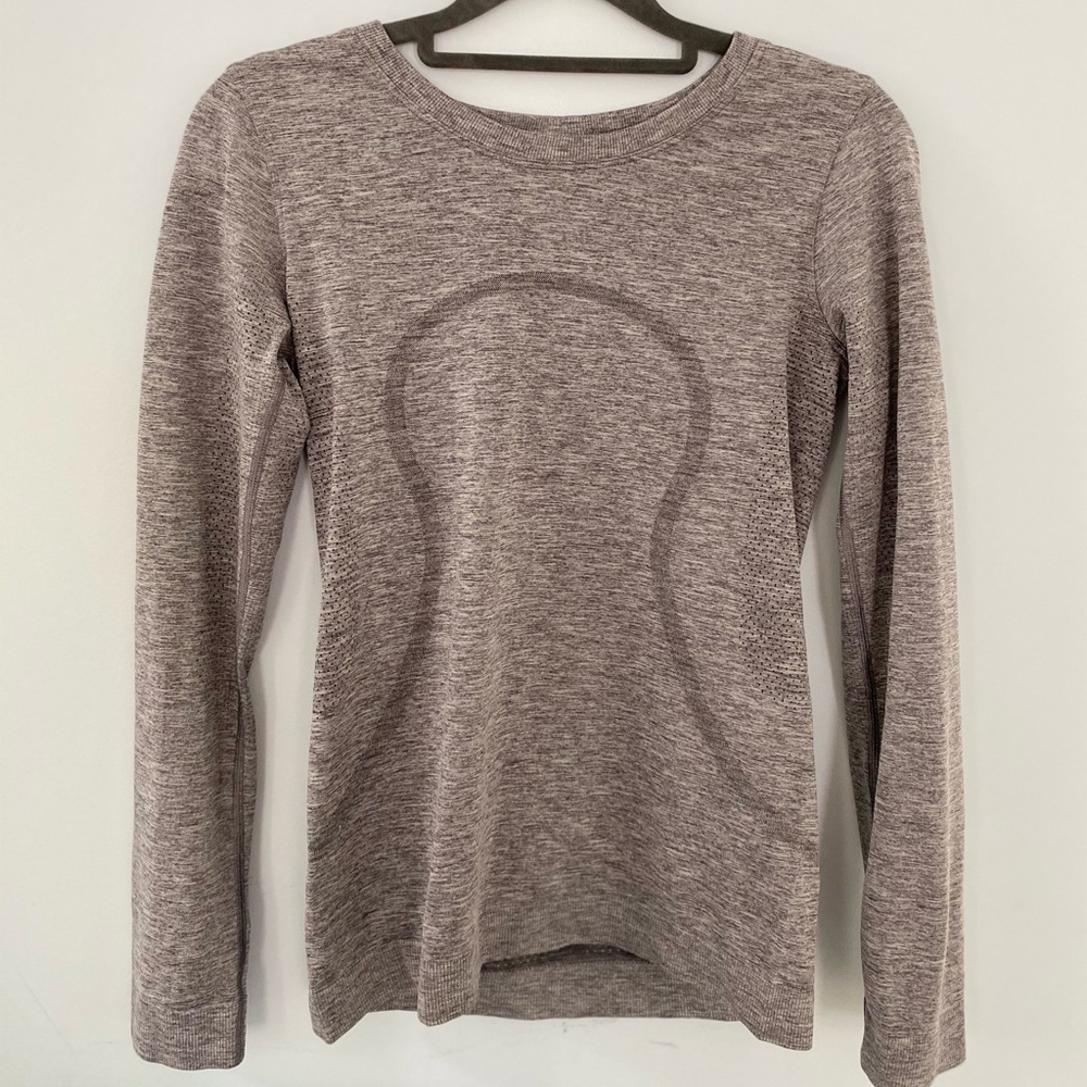 Lululemon Swiftly Tech Long Sleeve Top Gray Size 4